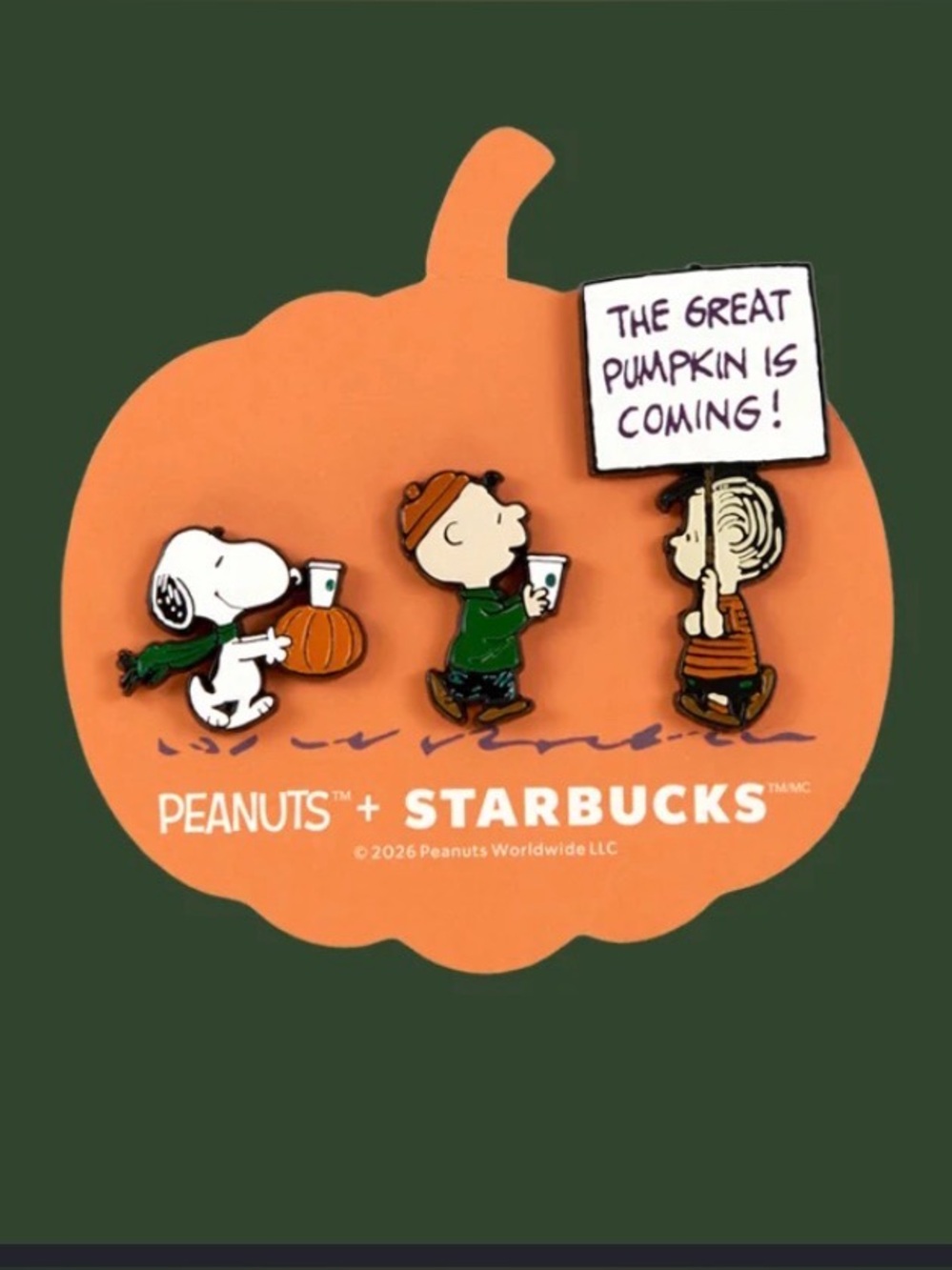 Starbucks x Peanuts Pin Set